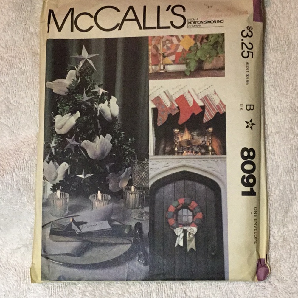 McCalls 8091 craft sewing pattern